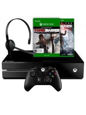 Console Xbox One 1TB + Game Rise Of The Tomb Raider e Tomb Raider: Definitive Edition