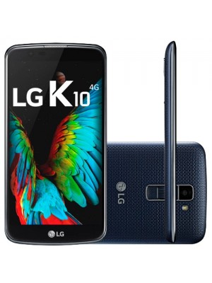 Smartphone LG K10 Desbloqueado Tela 5,3" 16GB 4G Câmera 13MP TV Digital Dual Chip Android 6.0 Azul